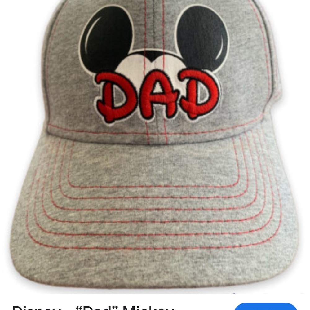 # 0849+ Gray Dad Hat with Red Accents - Picture 7 of 13
